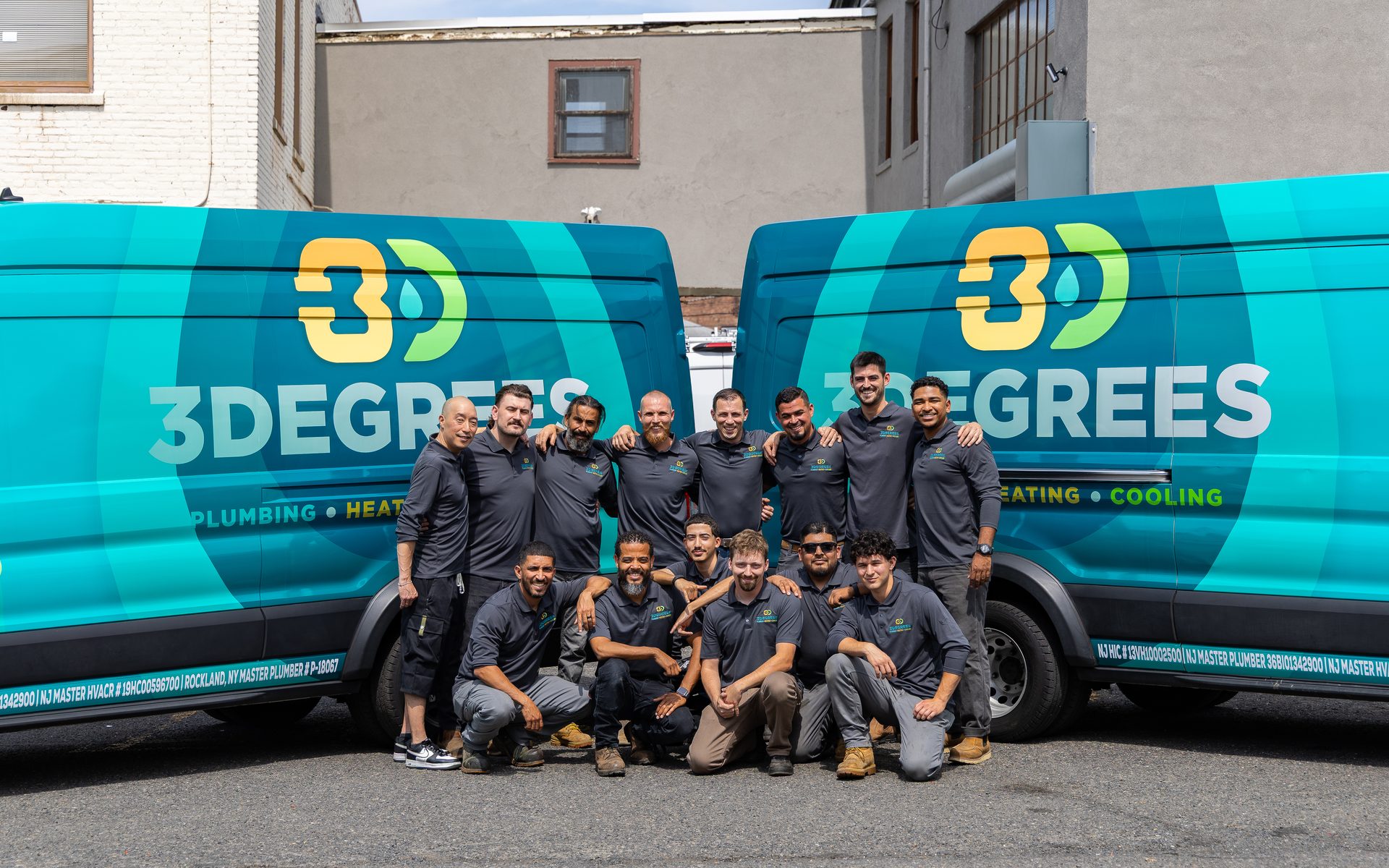3Degrees Plumbing Heating Cooling wrapped service van