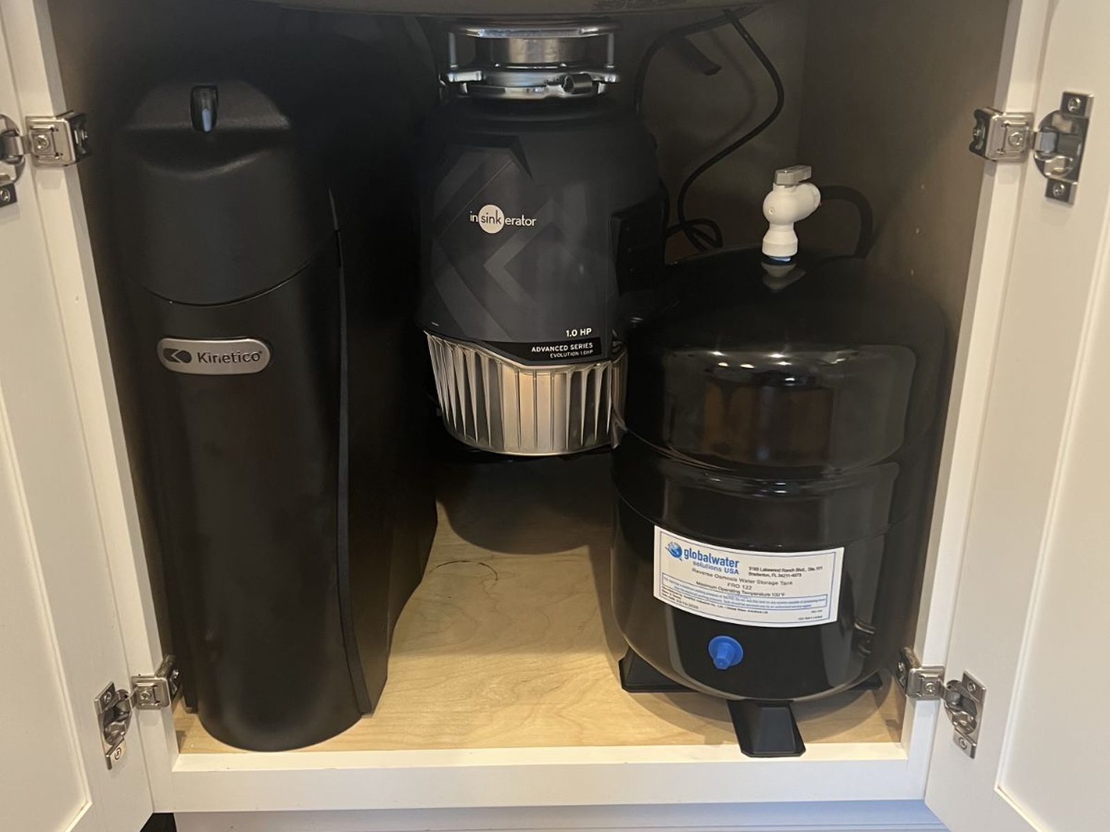 Kinetico water softener system installed by 3Degrees